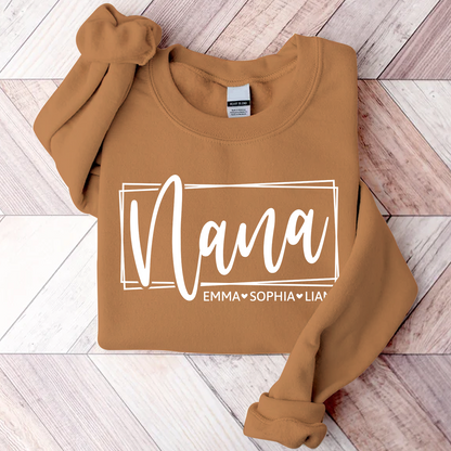 Custom Nana And Grandkids Sweatshirt