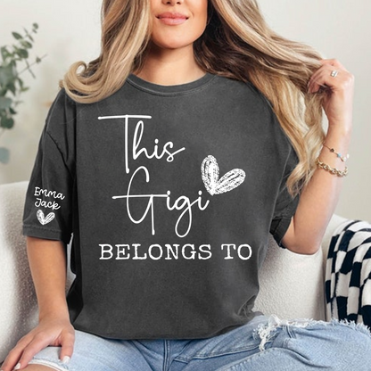 This Gigi Belongs To Shirt – Personalized Gigi T-Shirt with Custom Kids Names Gift