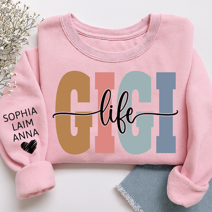 Custom Grandma Sweatshirt, Gift For Gigi And Her Grandchildren