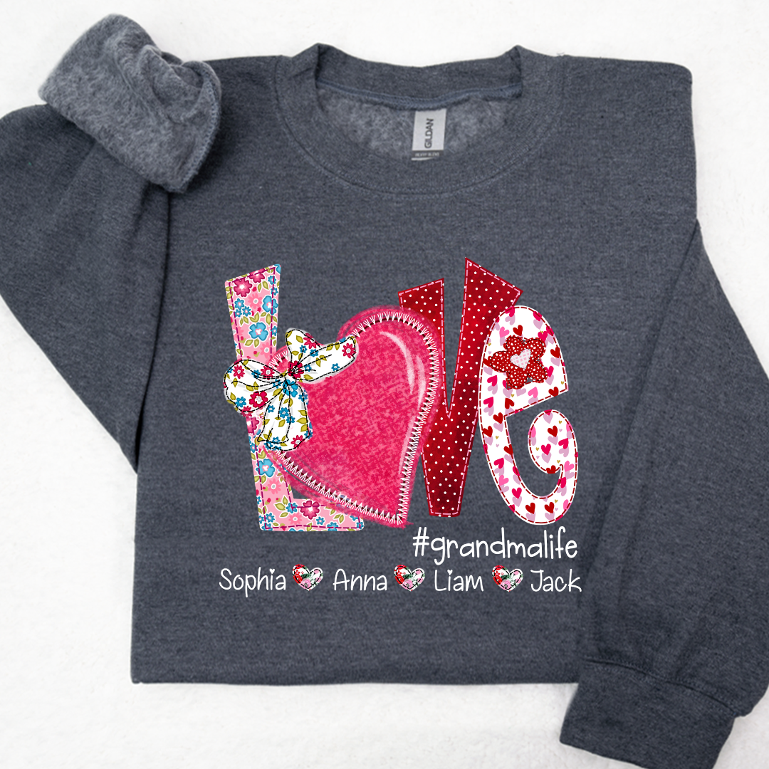 Love Custom Grandma Life And Kids Valentine's Day  LTP01