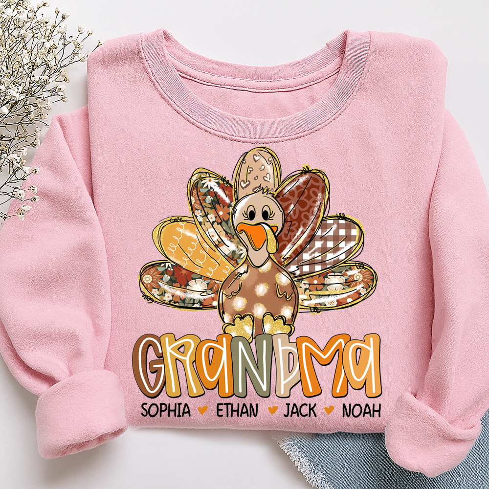 Thanksgiving Girly Fall For Gift Grandma And Kids