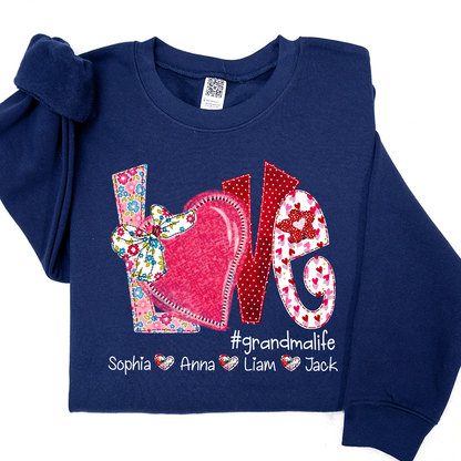 Love Custom Grandma Life And Kids Valentine's Day  LTP01