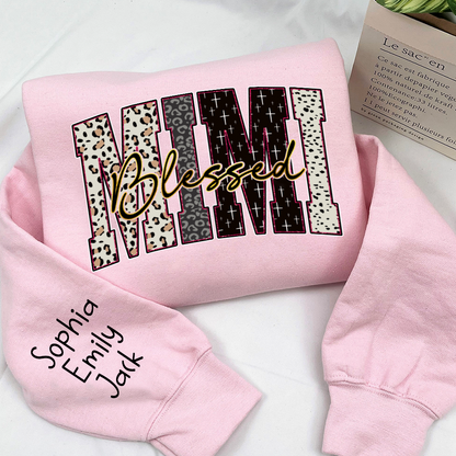 Leopard Bible Bundle, For Gift Grandma, Custom Grandma Name And Kids