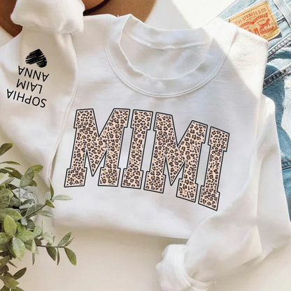 Leopard Style Design, Custom Mimi Gifts for Grandma and Kids