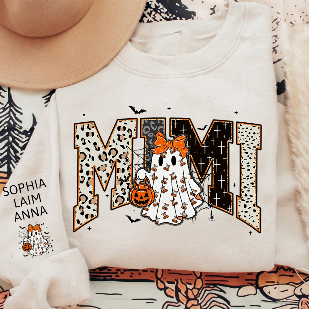 Bible Style Design, Custom Halloween Gift For Mimi And Her Grandchildren