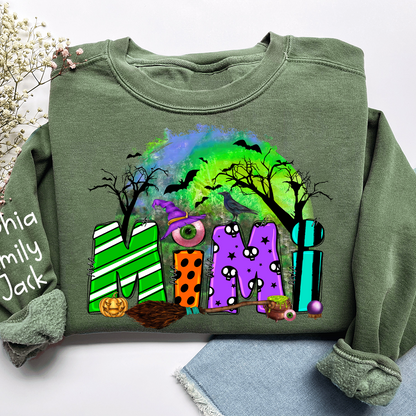 Personalized Halloween Grandma, Trick Or Treat , Custom Mimi And Kids Names