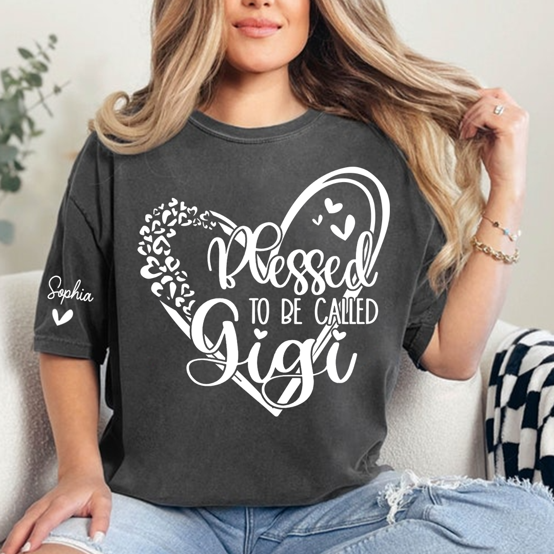Blessed To Be Call Gigi, Custom Nicknames for Grandma and Kids