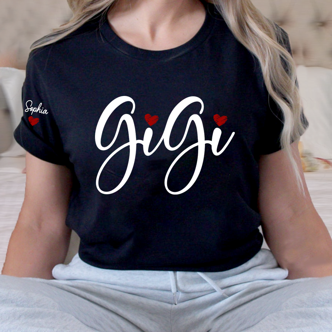 Gigi And Kids Custom T-Shirt 2025, Gift For Grandma