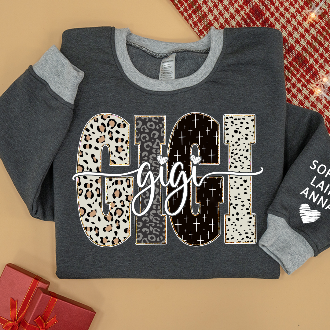 Bible Style Design, Sweatshirt MIX  Custom Gift For Gigi And Her Grandchildren