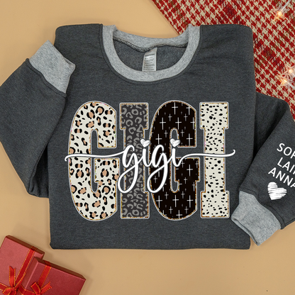 Bible Style Design, Sweatshirt MIX  Custom Gift For Gigi And Her Grandchildren