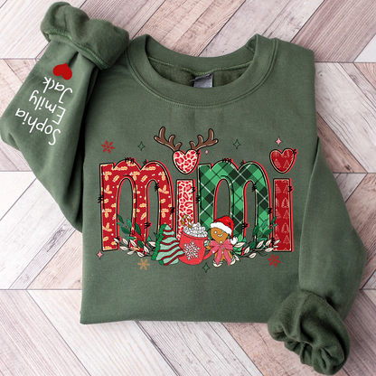 Merry Christmas Grandma Personalized, Custom Nicknames For Mimi And Kids