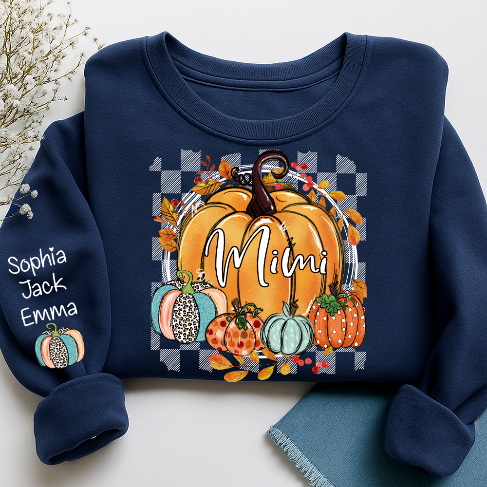 Custom Fall Pumpkin Nicknames for Mimi and Kids