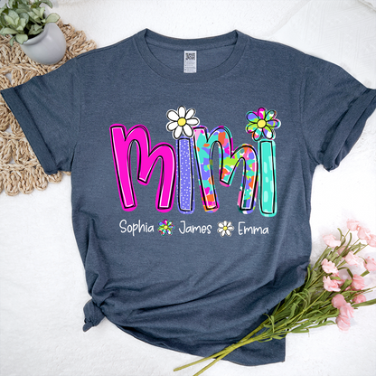 Personalized Summer Mimi Sweatshirt, Custom Nickname For Grandma And Kids