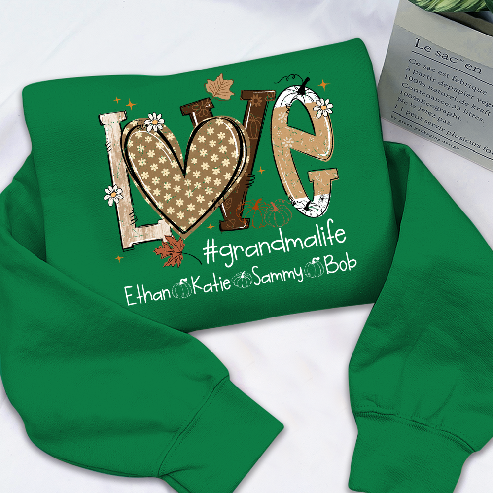 Cozy Up with a Custom Autumn Sweatshirt for Grandma and Kids
