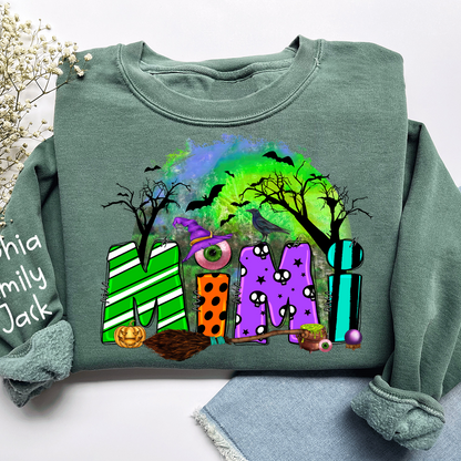 Personalized Halloween Grandma, Trick Or Treat , Custom Mimi And Kids Names