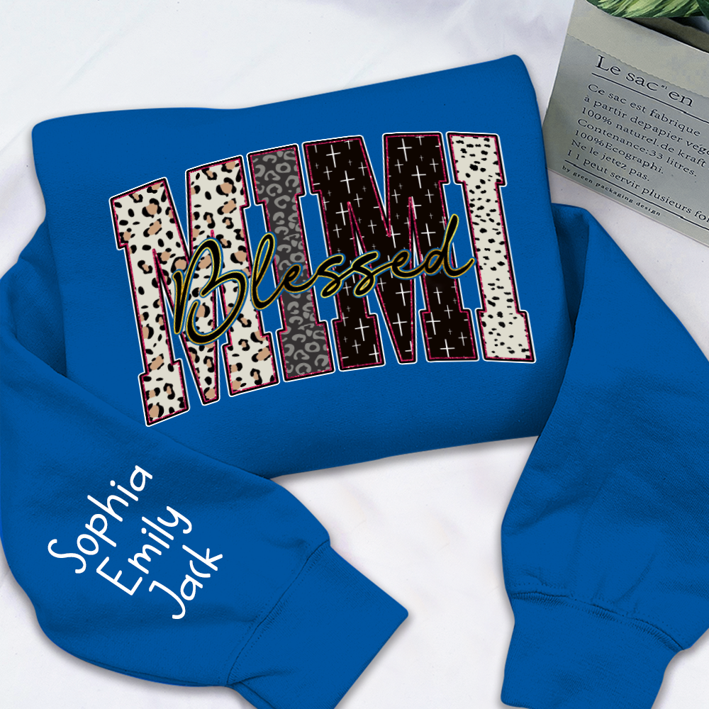 Leopard Bible Bundle, For Gift Grandma, Custom Grandma Name And Kids
