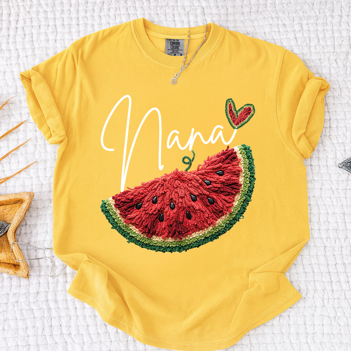 Comfort Colors® Custom Nana Watermelon Shirt, Cute 4th of July Summer Grandma Gift