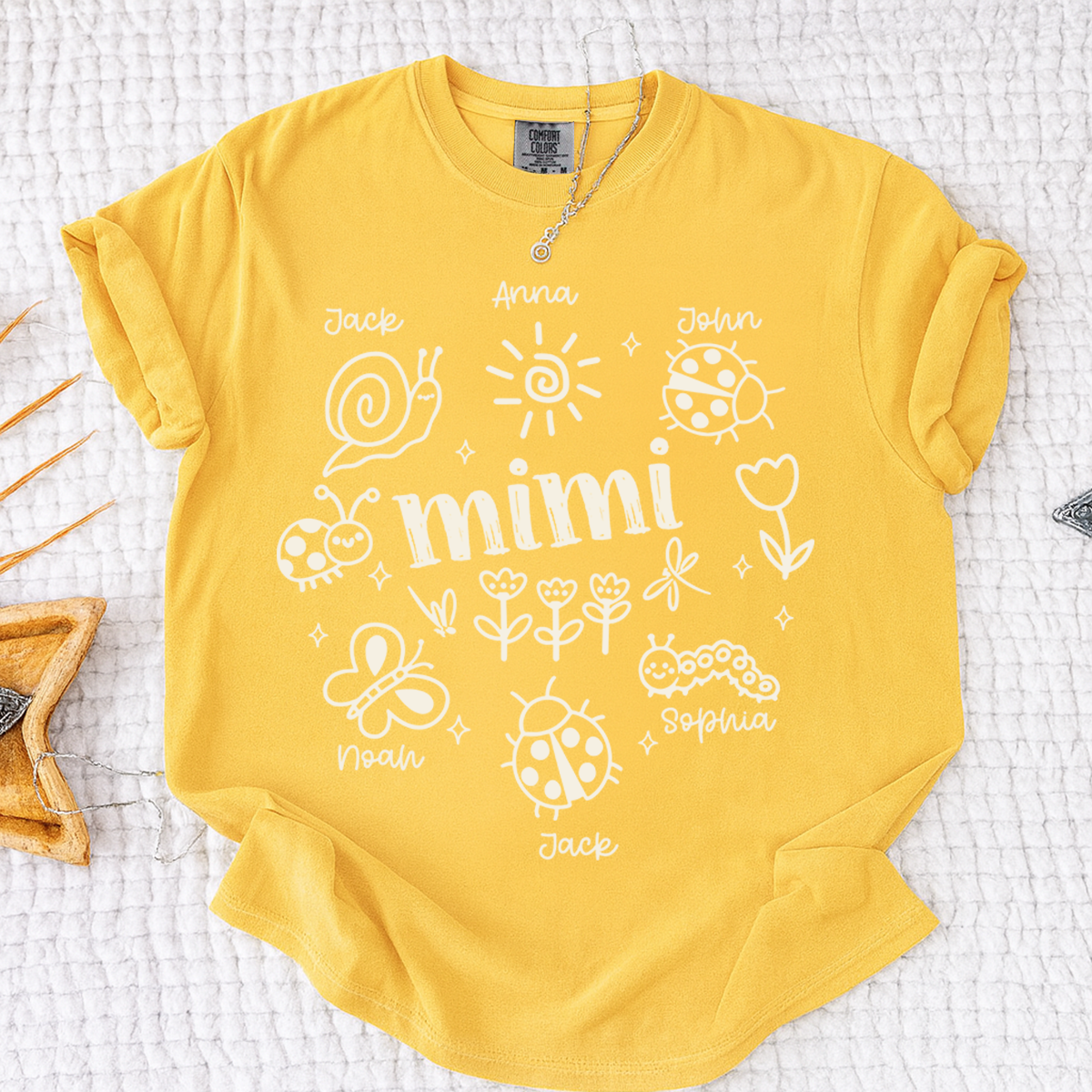 Comfort Colors® Mimi Sea Life T-Shirt for Women Personalized Ocean Animal Shirt for Grandma Mom Gifts