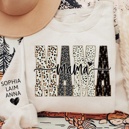Custom Bible Style Mama Sweatshirt – Personalized Gift for Mom, Mama, or Grandma with Grandkids’ Names