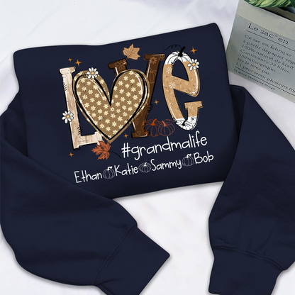 Cozy Up with a Custom Autumn Sweatshirt for Grandma and Kids