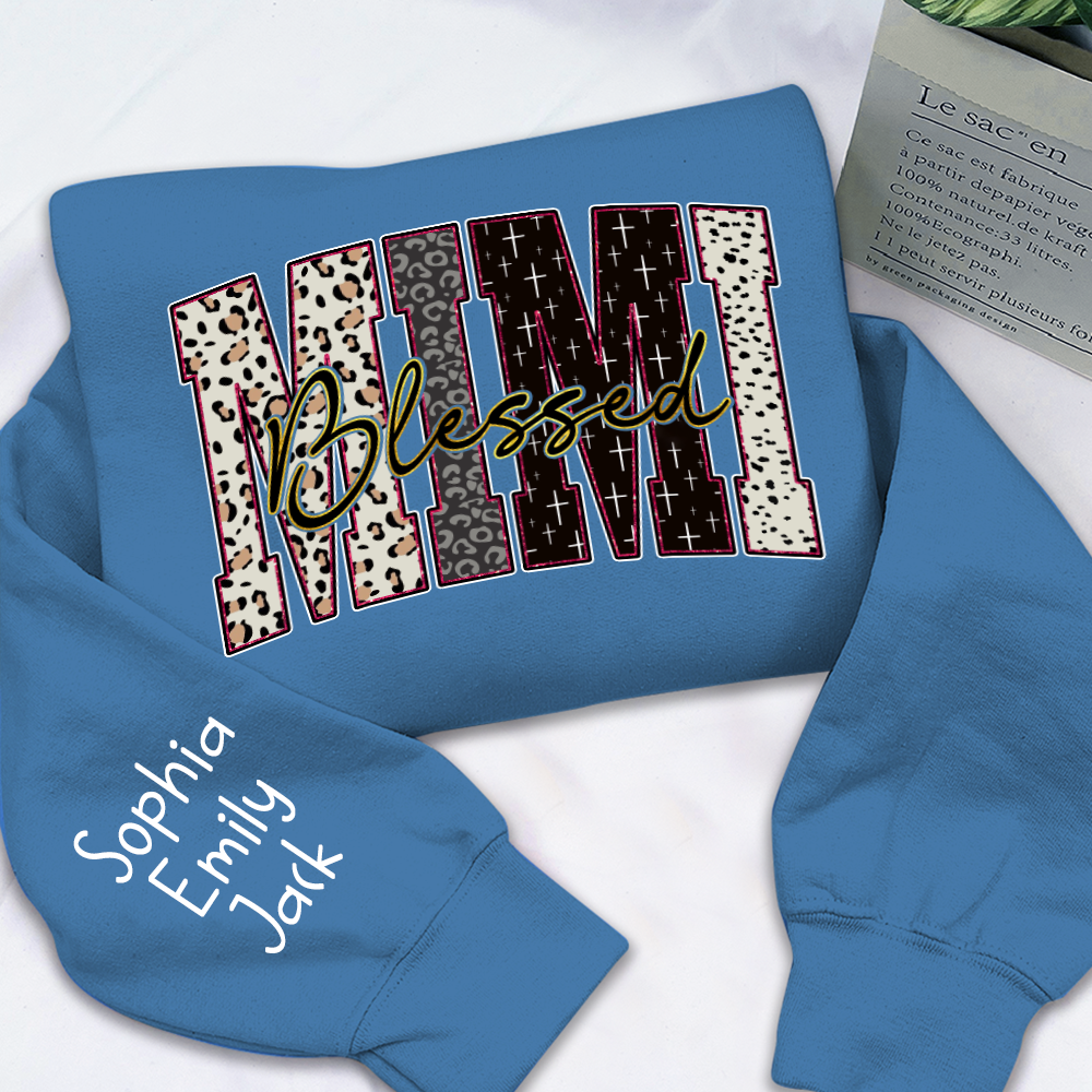 Leopard Bible Bundle, For Gift Grandma, Custom Grandma Name And Kids