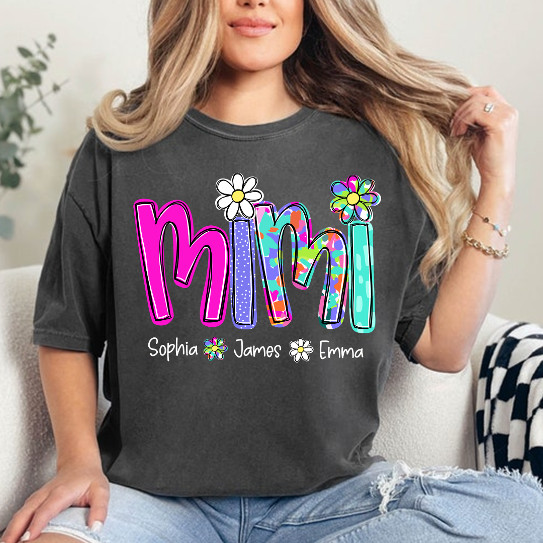 Personalized Summer Mimi Sweatshirt, Custom Nickname For Grandma And Kids