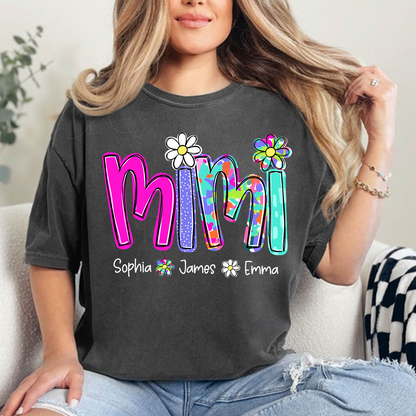 Personalized Summer Mimi Sweatshirt, Custom Nickname For Grandma And Kids