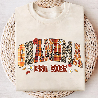 Preppy Fall Mimi Life, Personalized For Grandma And Kids