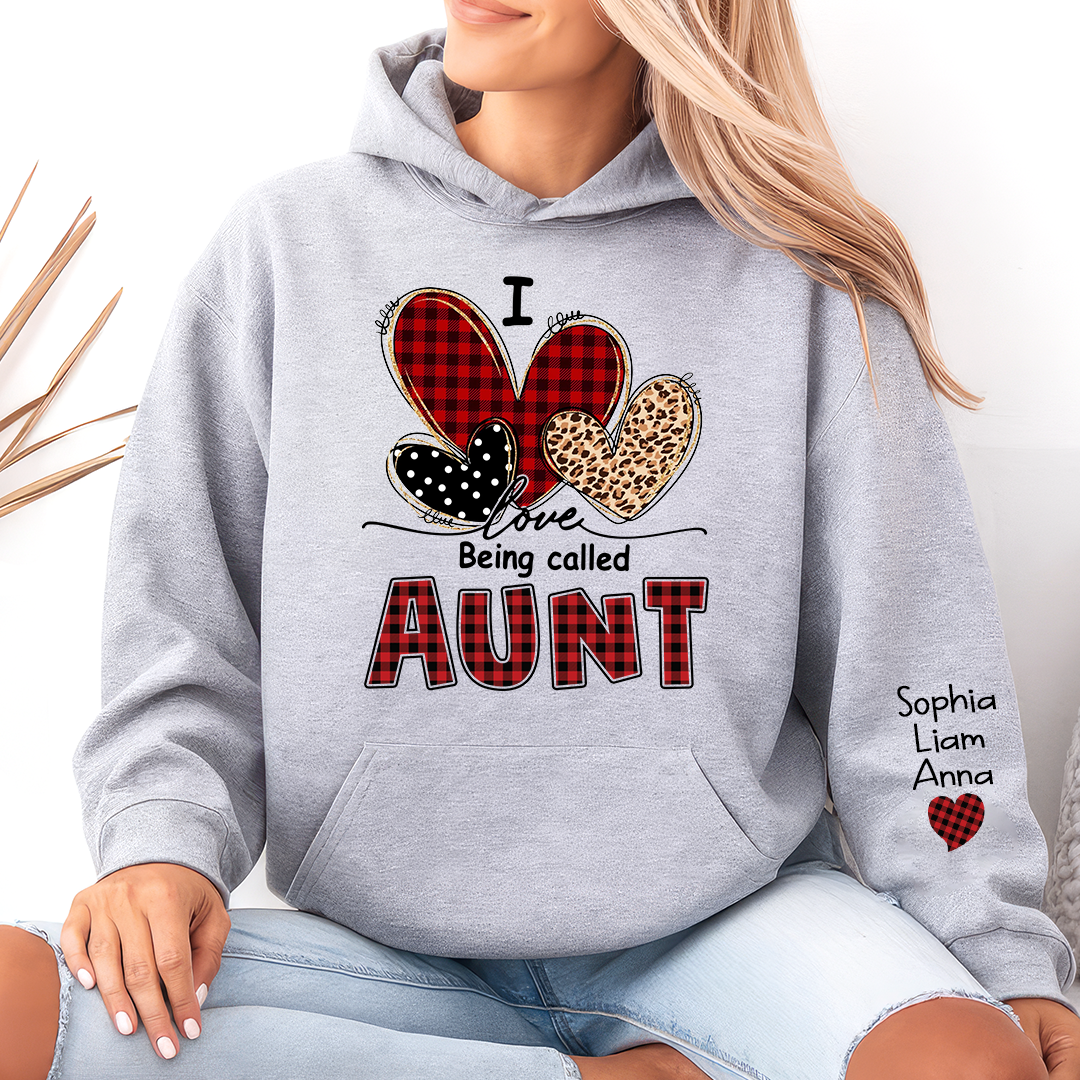 I Love Being Called Mimi Hoodie, Personalized Grandma Shirt with Kids Names