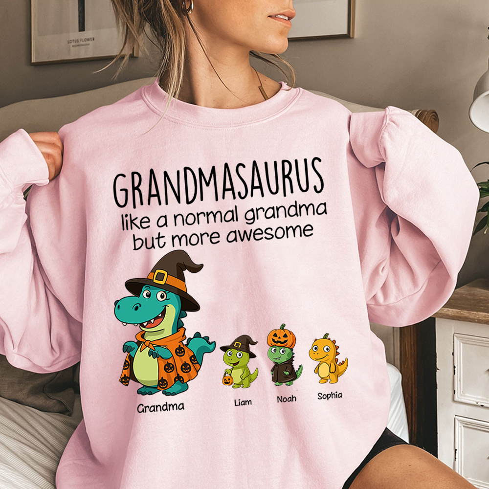 Saurus Pumkin Halloween Custom Nick Name, Gifts For Grandma And Kids