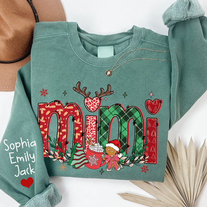 Merry Christmas Grandma Personalized, Custom Nicknames For Mimi And Kids