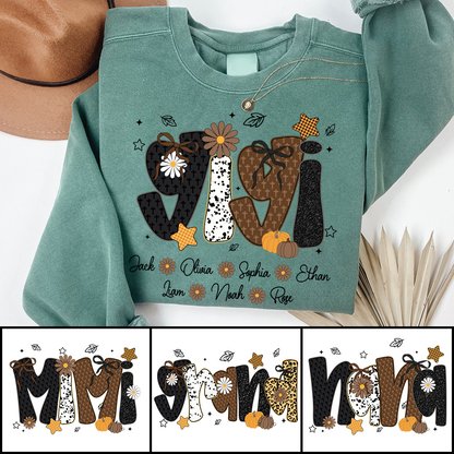 Personalized Grandma Grace, Prayer Sweatshirt, Custom Gigi Nickname with Baby Name