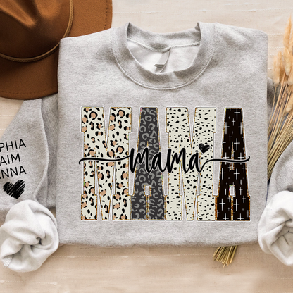Custom Bible Style Mama Sweatshirt – Personalized Gift for Mom, Mama, or Grandma with Grandkids’ Names