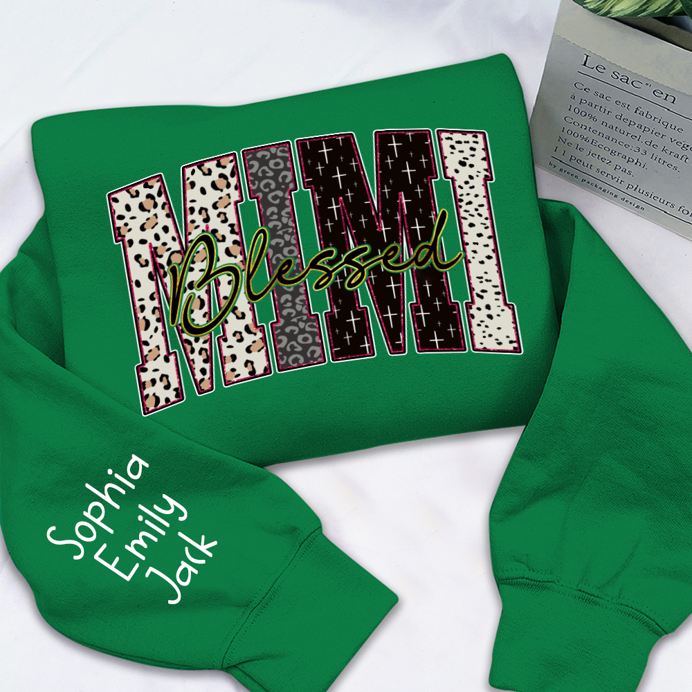 Leopard Bible Bundle, For Gift Grandma, Custom Grandma Name And Kids