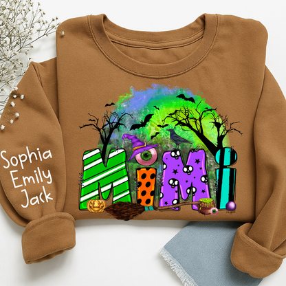 Personalized Halloween Grandma, Trick Or Treat , Custom Mimi And Kids Names