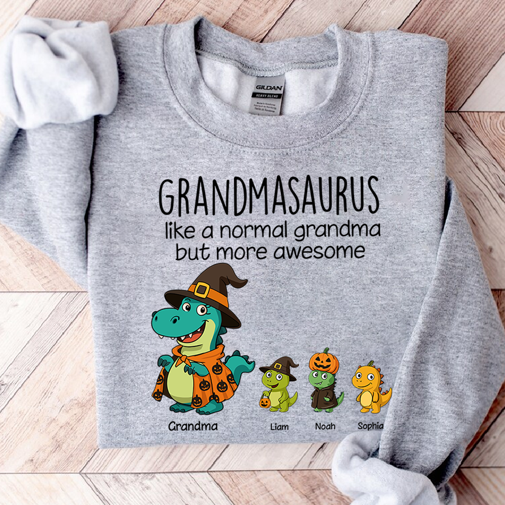 Saurus Pumkin Halloween Custom Nick Name, Gifts For Grandma And Kids