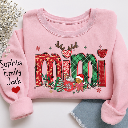 Merry Christmas Grandma Personalized, Custom Nicknames For Mimi And Kids