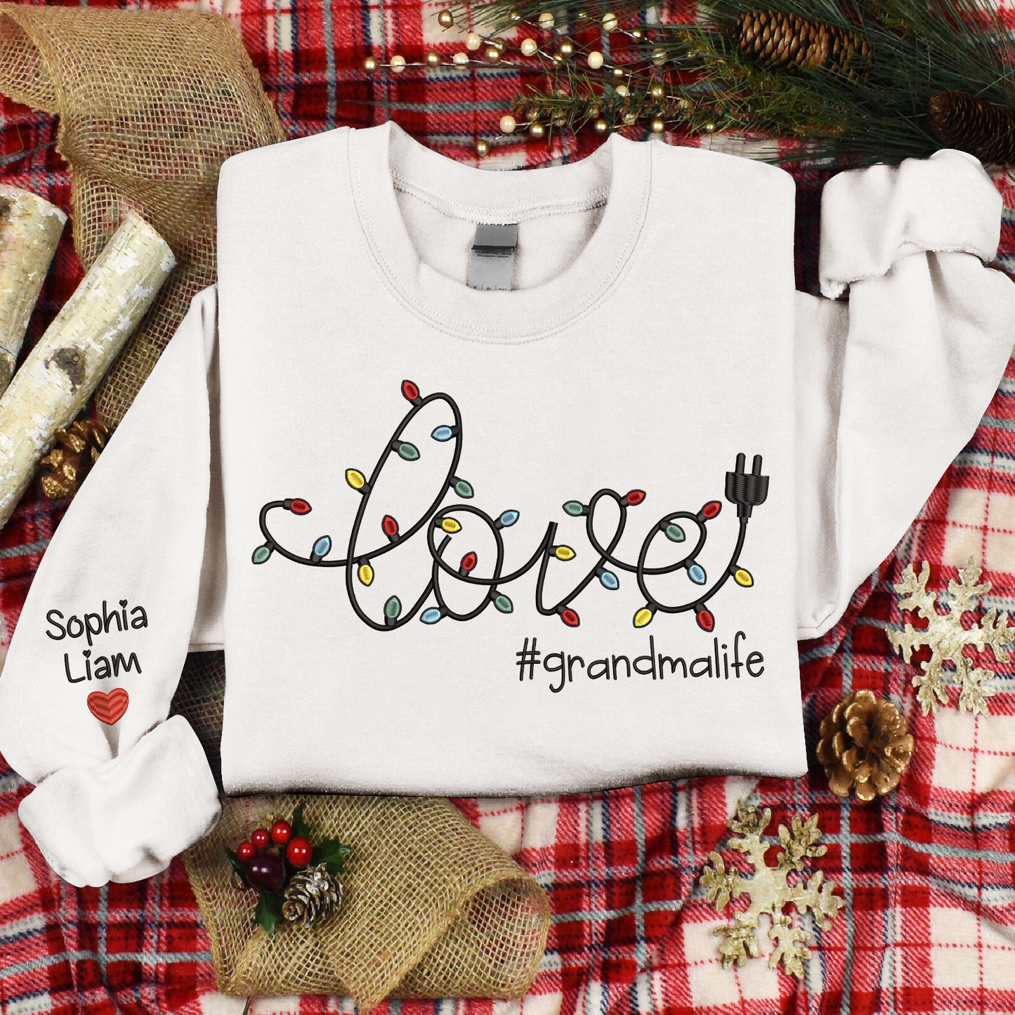 Christmas Love Shirt, Christmas Gift Sweatshirt Funny, Give For Grandma And Kids