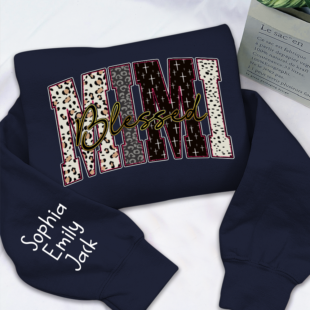 Leopard Bible Bundle, For Gift Grandma, Custom Grandma Name And Kids
