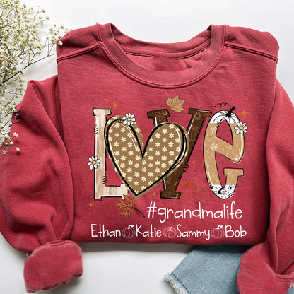 Cozy Up with a Custom Autumn Sweatshirt for Grandma and Kids