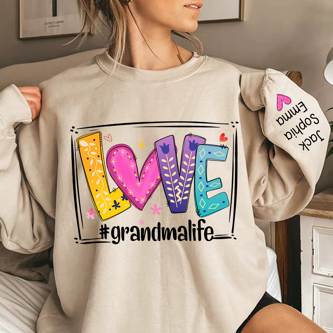 Love grandmalife Sweatshirt And kids Valentine's Day Sweatshirt