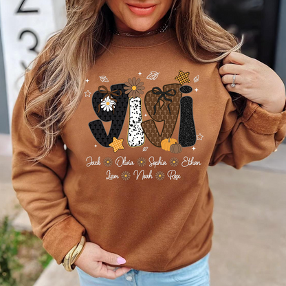 Personalized Grandma Grace, Prayer Sweatshirt, Custom Gigi Nickname with Baby Name