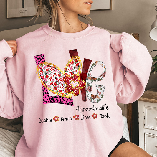 Valentine's Day Love Grandma Life And Kids LTP01