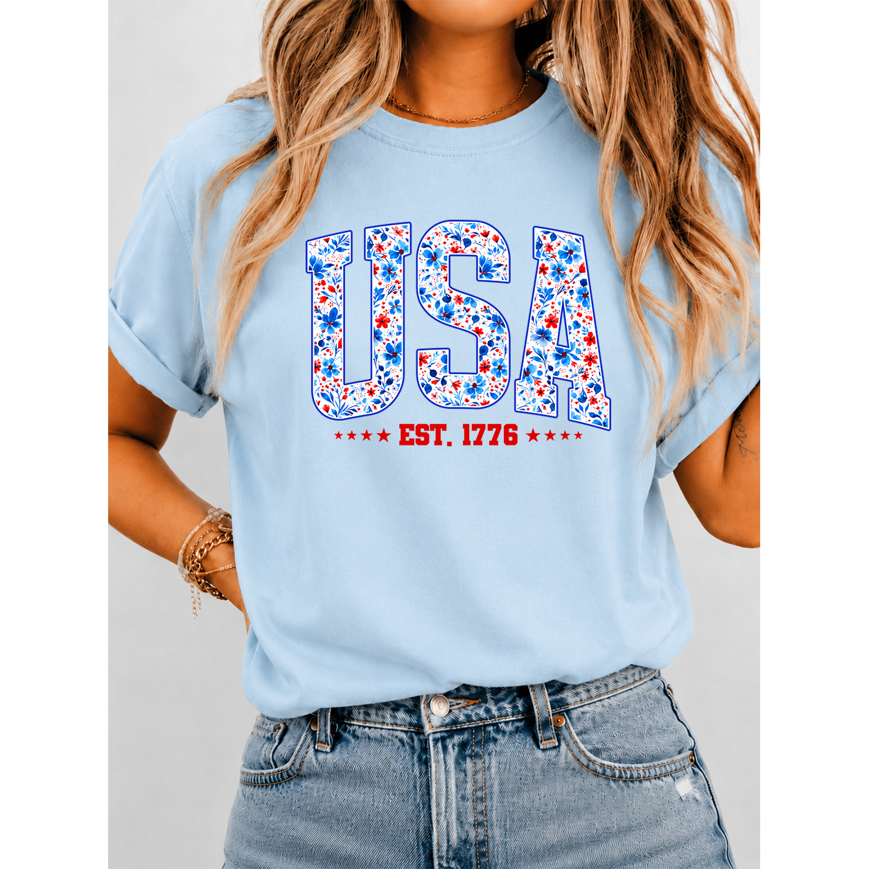 USA Patriotic T-Shirt – 4th of July Independence Day EST. 1776 Gift