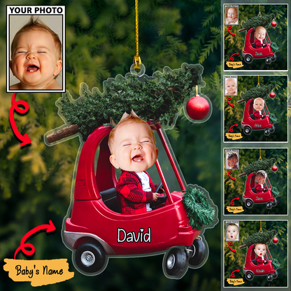 Personalized Acrylic Christmas Ornaments For Custom Car Trees Baby Photos