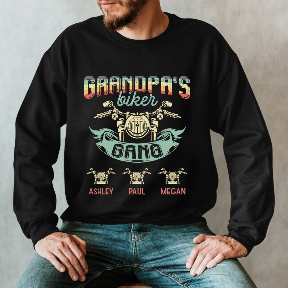 Grandpa Biker Gang Retro Sweatshirt