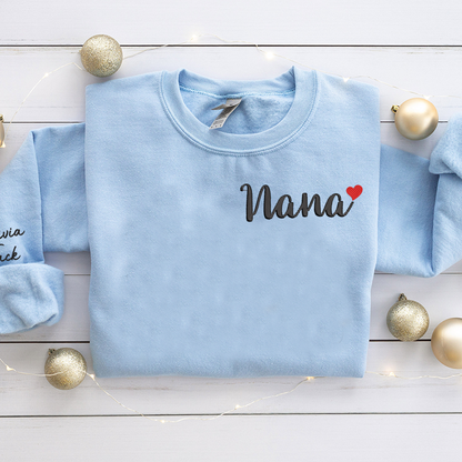 Custom Embroidered Nana Trend Sweatshirt
