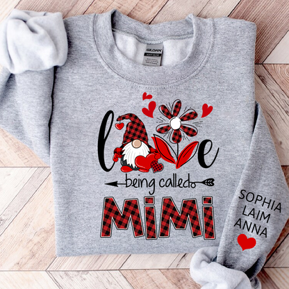I Love Being Called Mimi Sweatshirt, Personalized Grandma Shirt with Custom Family Names