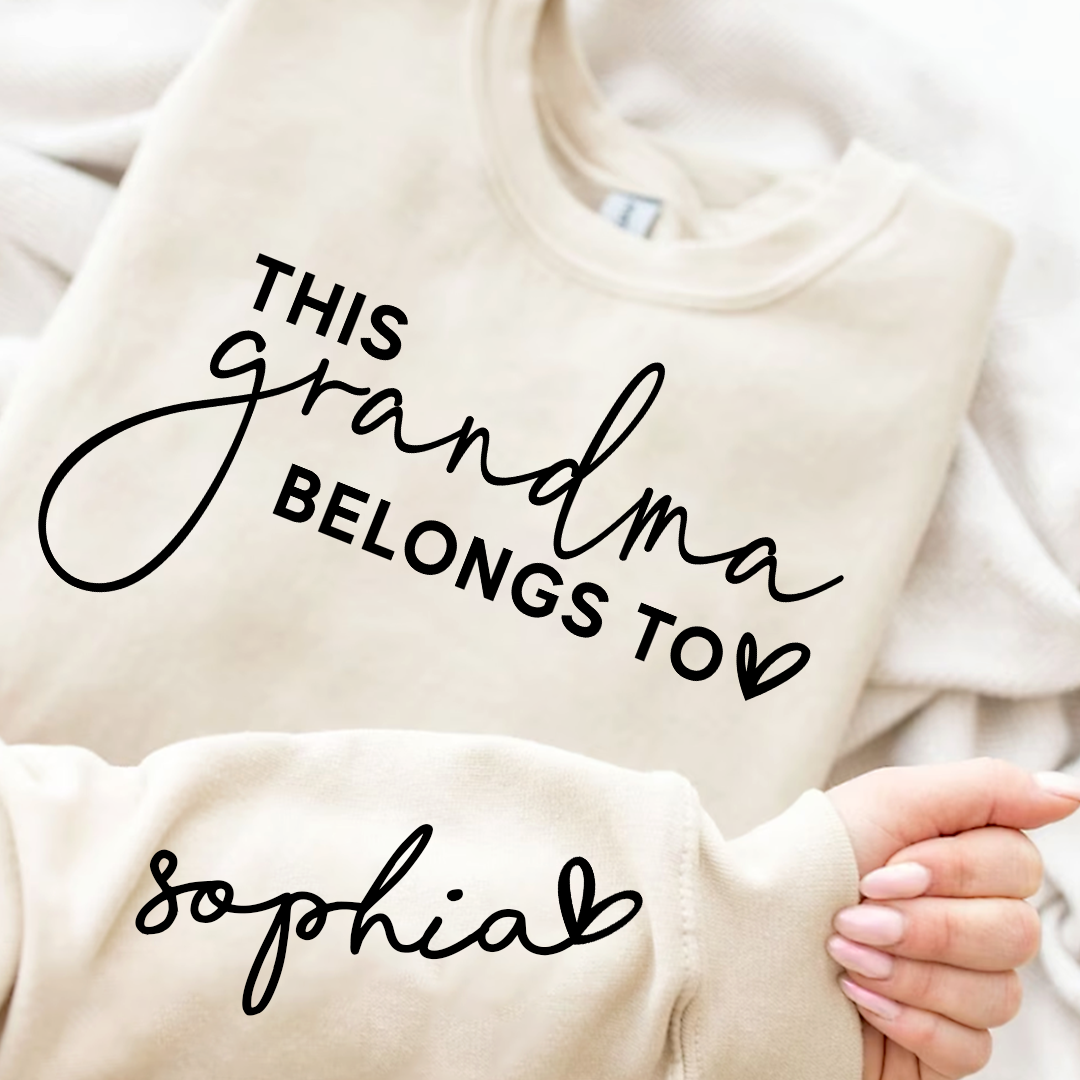 This Grandma Belongs To And Heart Kid PLT01