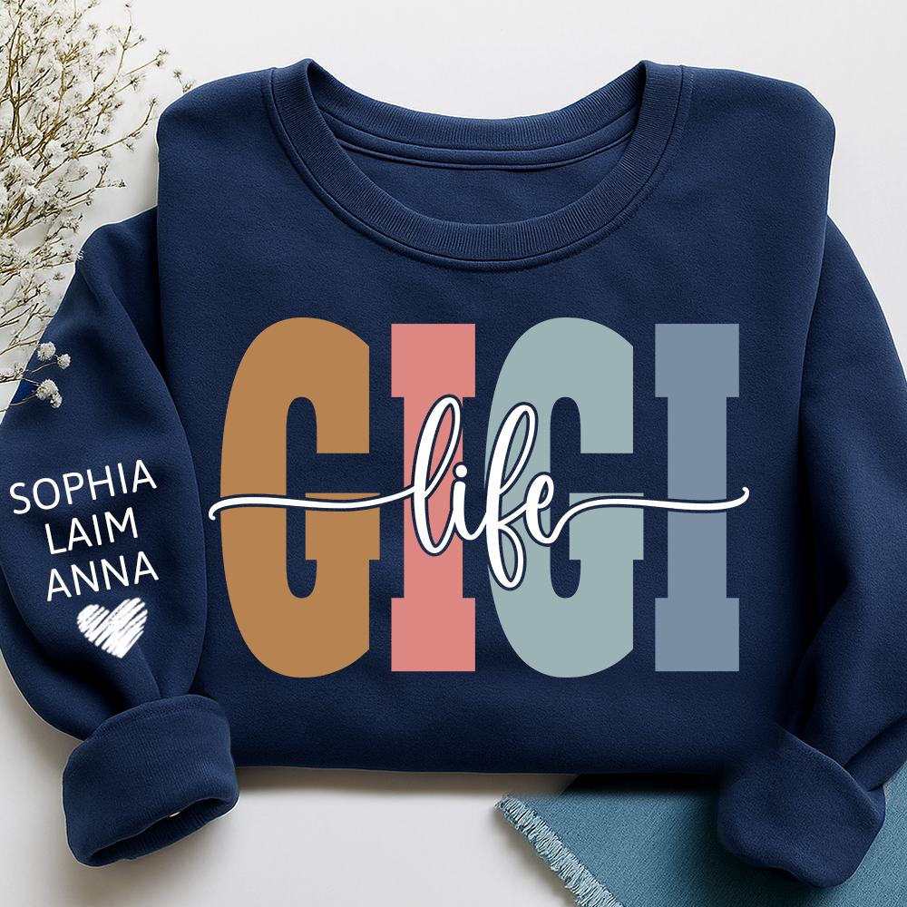 Custom Grandma Sweatshirt, Gift For Gigi And Her Grandchildren